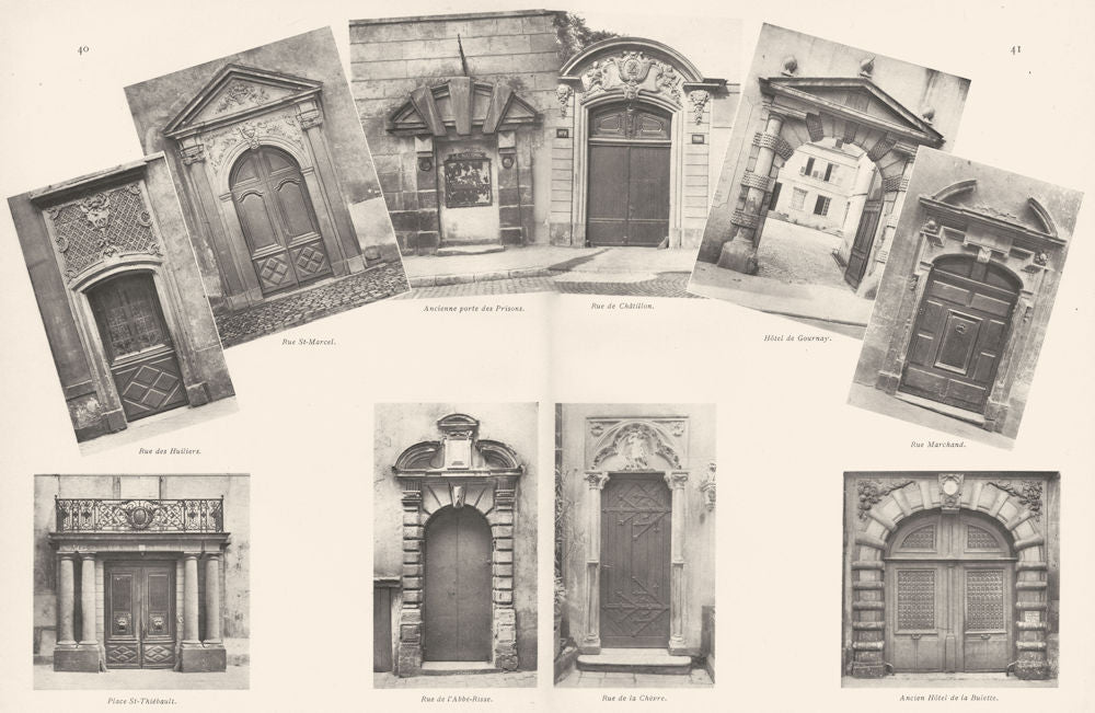 METZ. Rue Huiliers; St- Marcel; Châtillon; Gournay; mer- Thiébault; Risse 1937